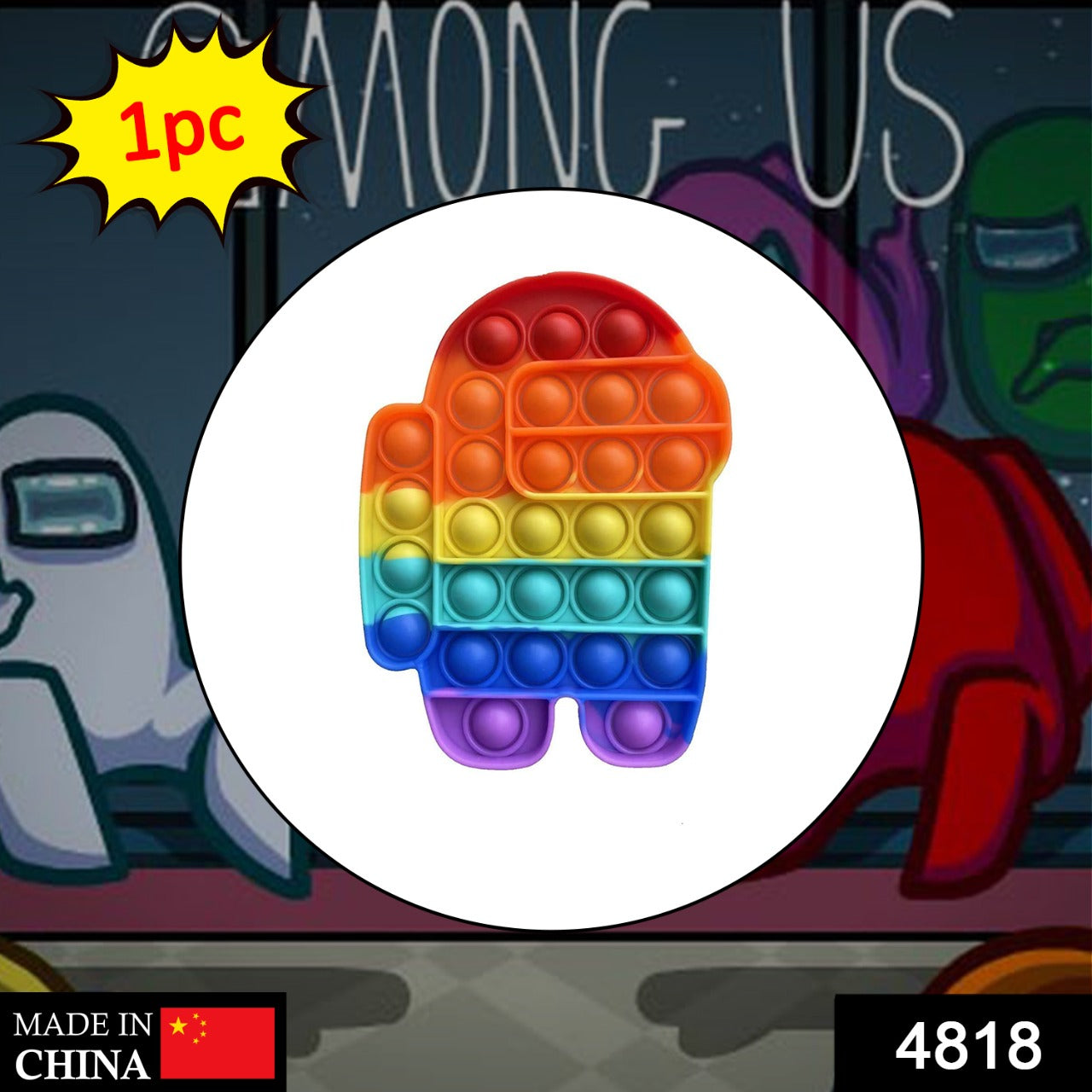 Fidget toy featuring Among Us characters Fidget toy featuring Among Us characters